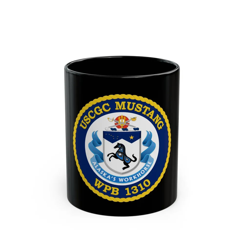 USCGC Mustang WPB 1310 (U.S. Coast Guard) Black Coffee Mug-11oz-Go Mug Yourself