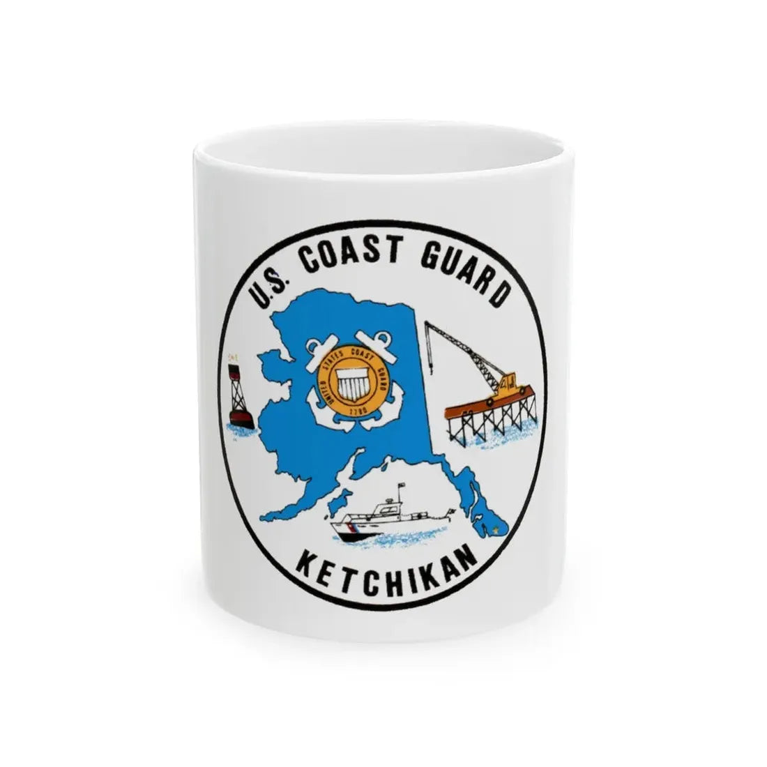 USCGC Planetree WLB 307 (U.S. Coast Guard) White Coffee Mug 11oz - Go Mug Yourself