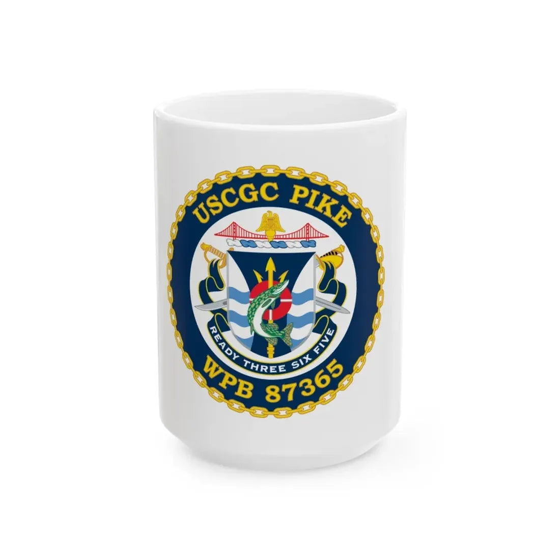 USCGC Plke WPB 87365 NEW 2010 (U.S. Coast Guard) White Coffee Mug 15oz - Go Mug Yourself