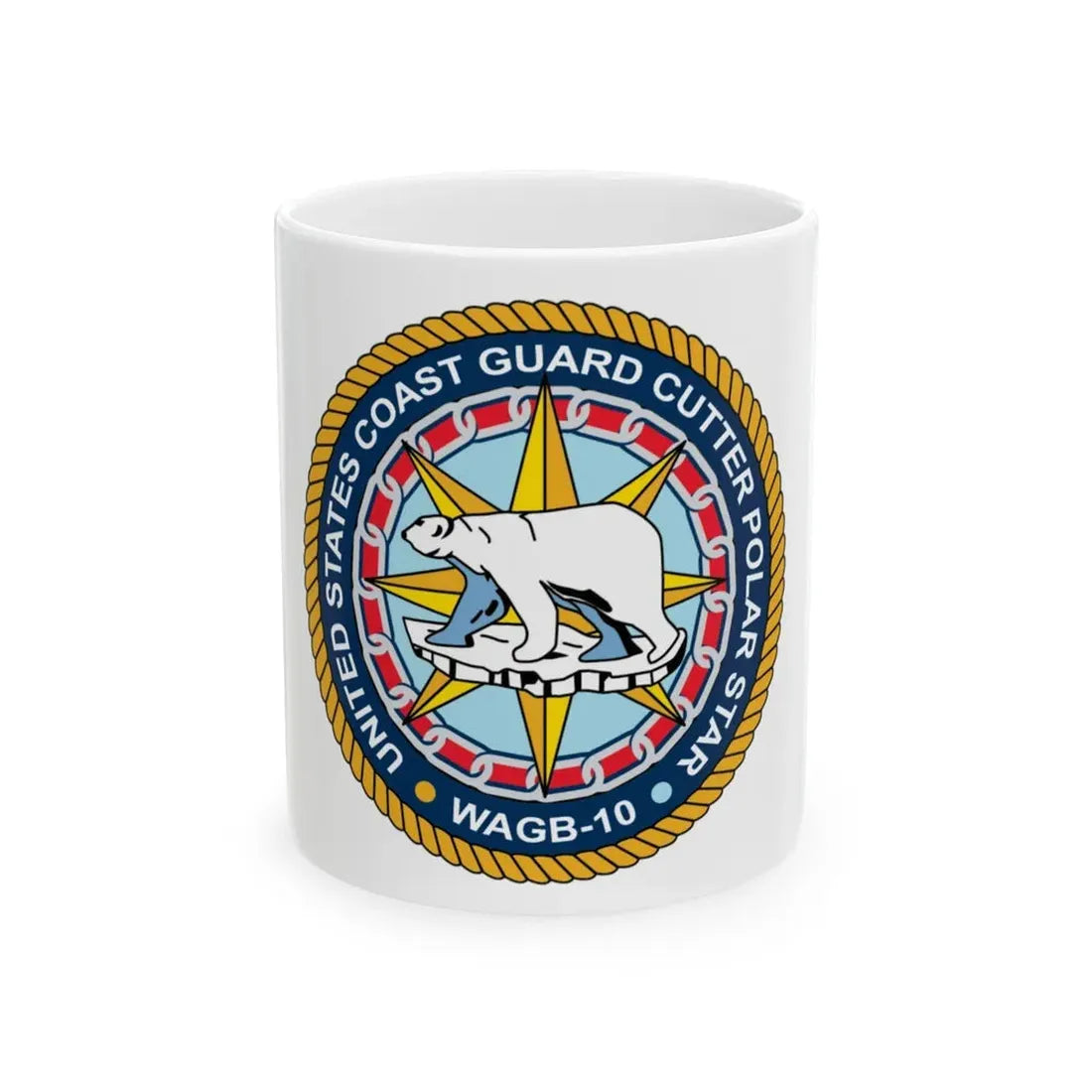 USCGC Polar Star WAGB 10 (U.S. Coast Guard) White Coffee Mug 11oz - Go Mug Yourself