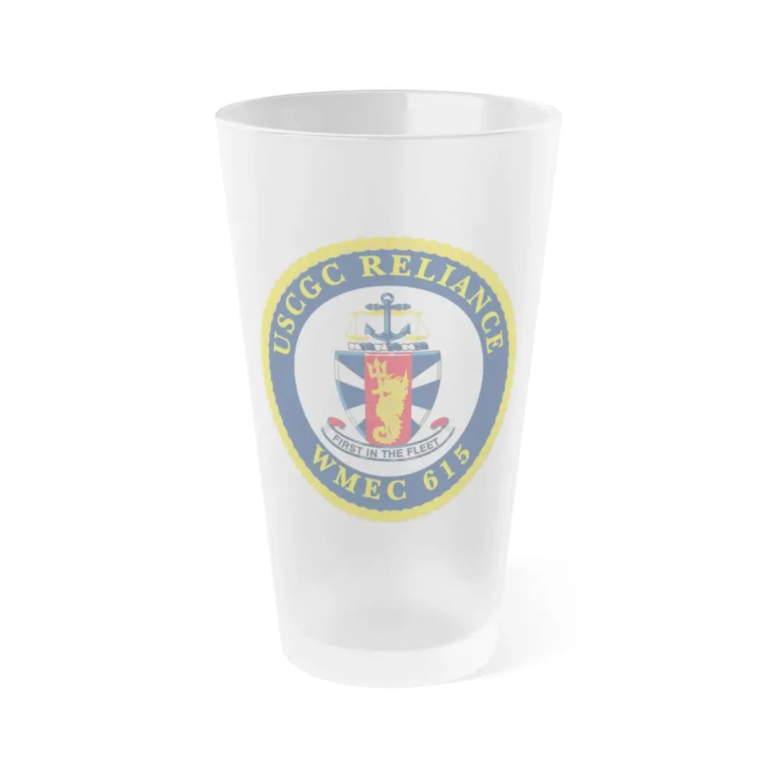 USCGC Reliance Glassware (U.S. Coast Guard) Frosted Pint Glass 16oz Default Title - Go Mug Yourself