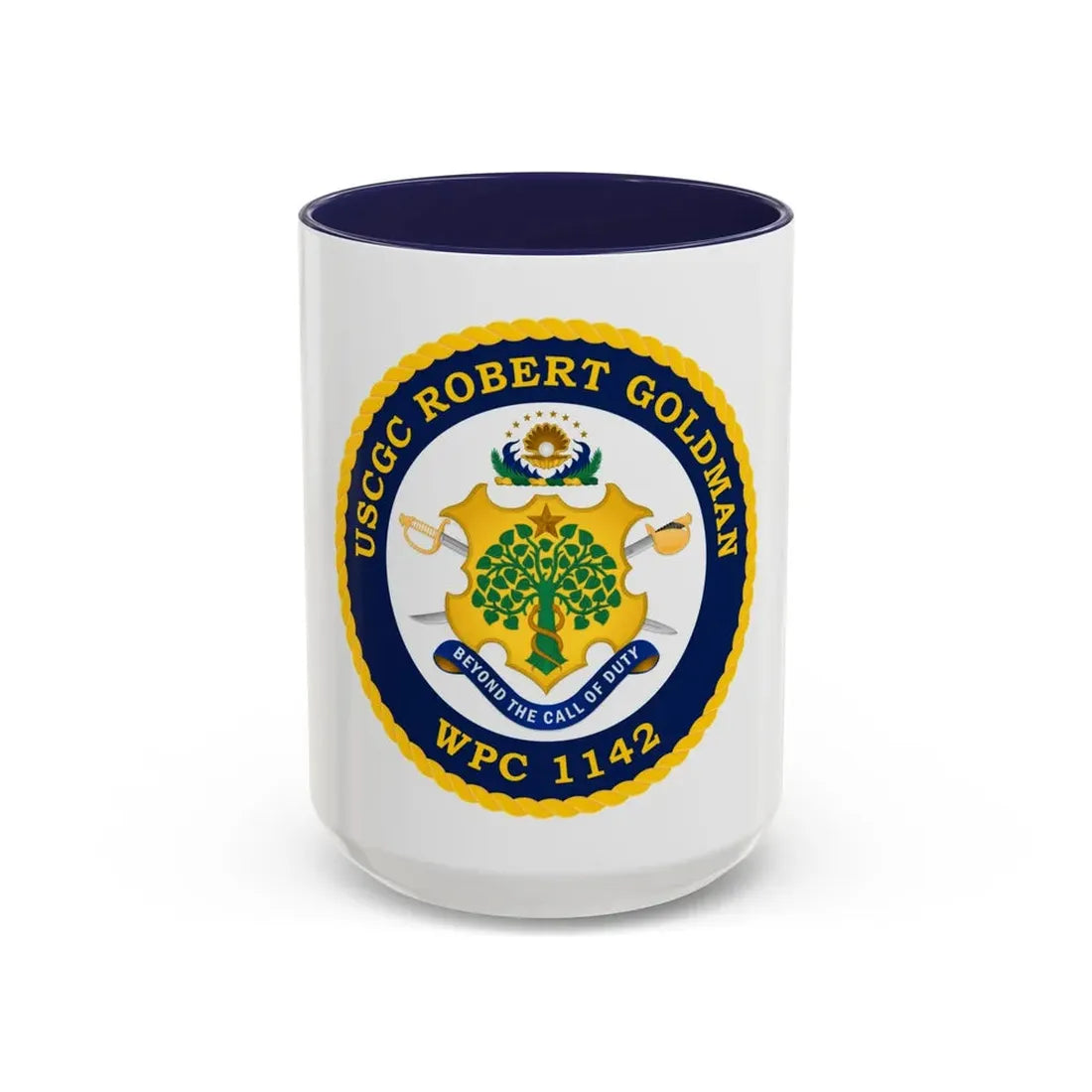 USCGC Robert Goldman WPC 1142 (U.S. Coast Guard) Accent Coffee Mug 15oz Navy - Go Mug Yourself