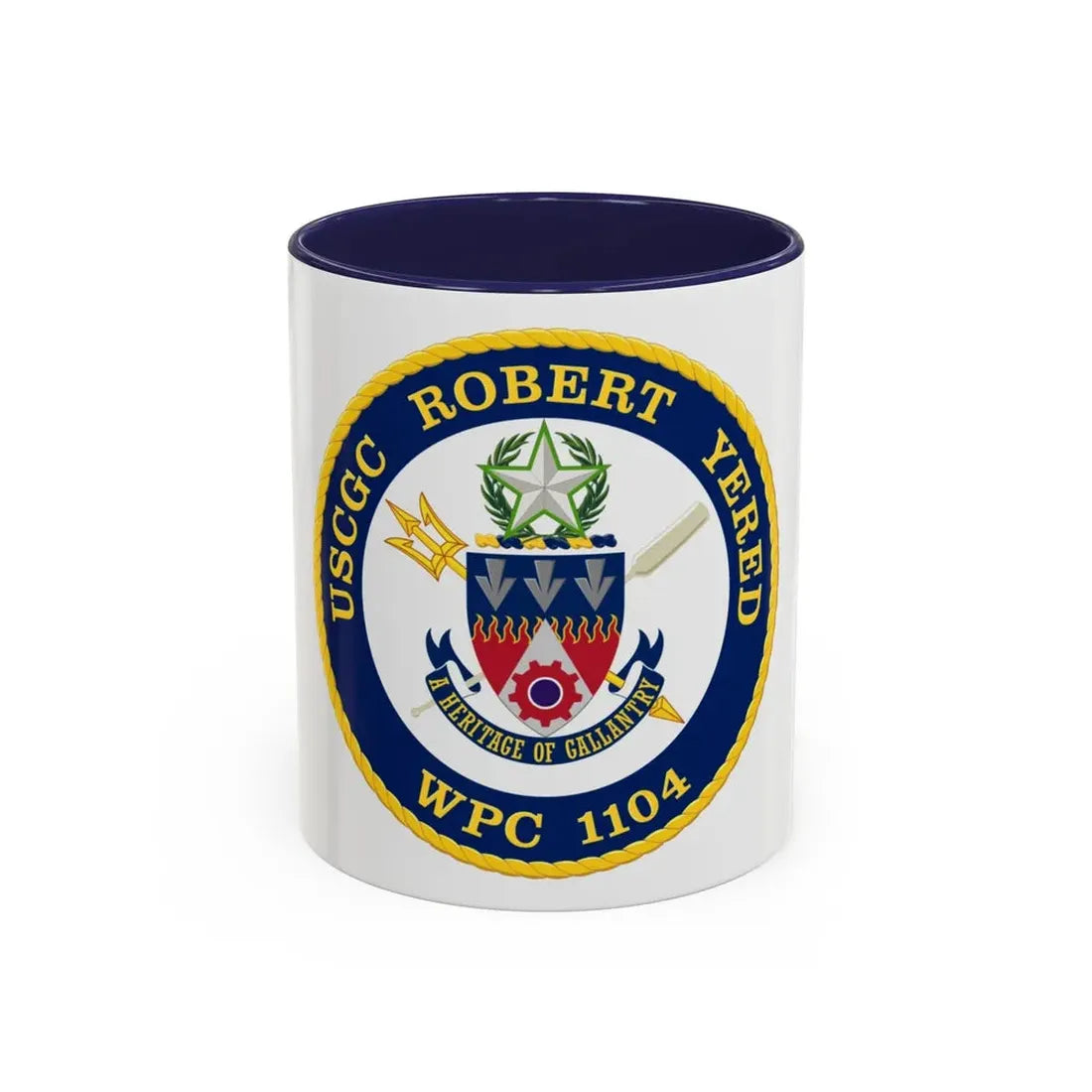 USCGC Robert Yered WPC 1104 1 (U.S. Coast Guard) Accent Coffee Mug 11oz Navy - Go Mug Yourself