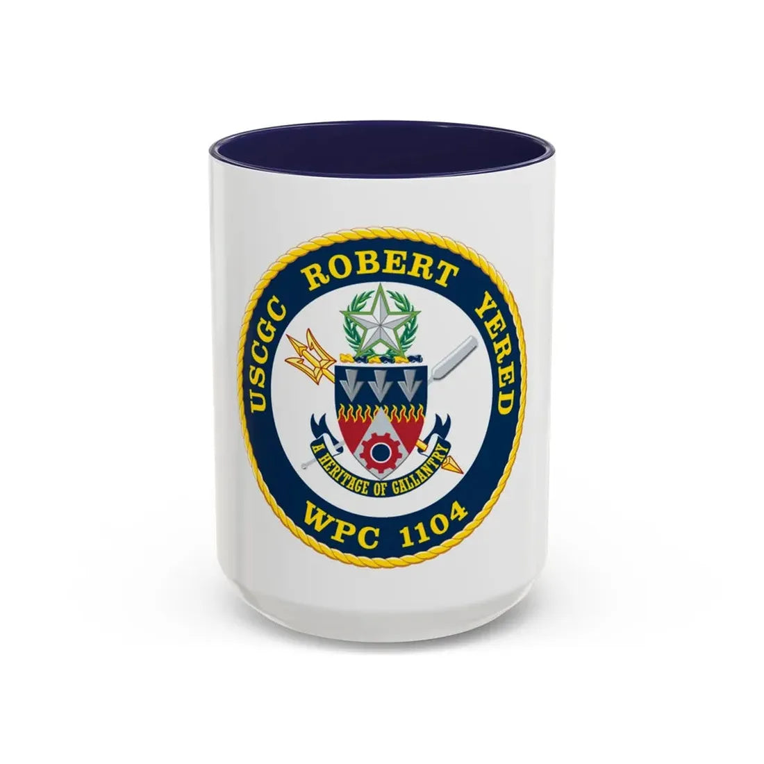 USCGC ROBERT YERED WPC 1104 (U.S. Coast Guard) Accent Coffee Mug 15oz Navy - Go Mug Yourself
