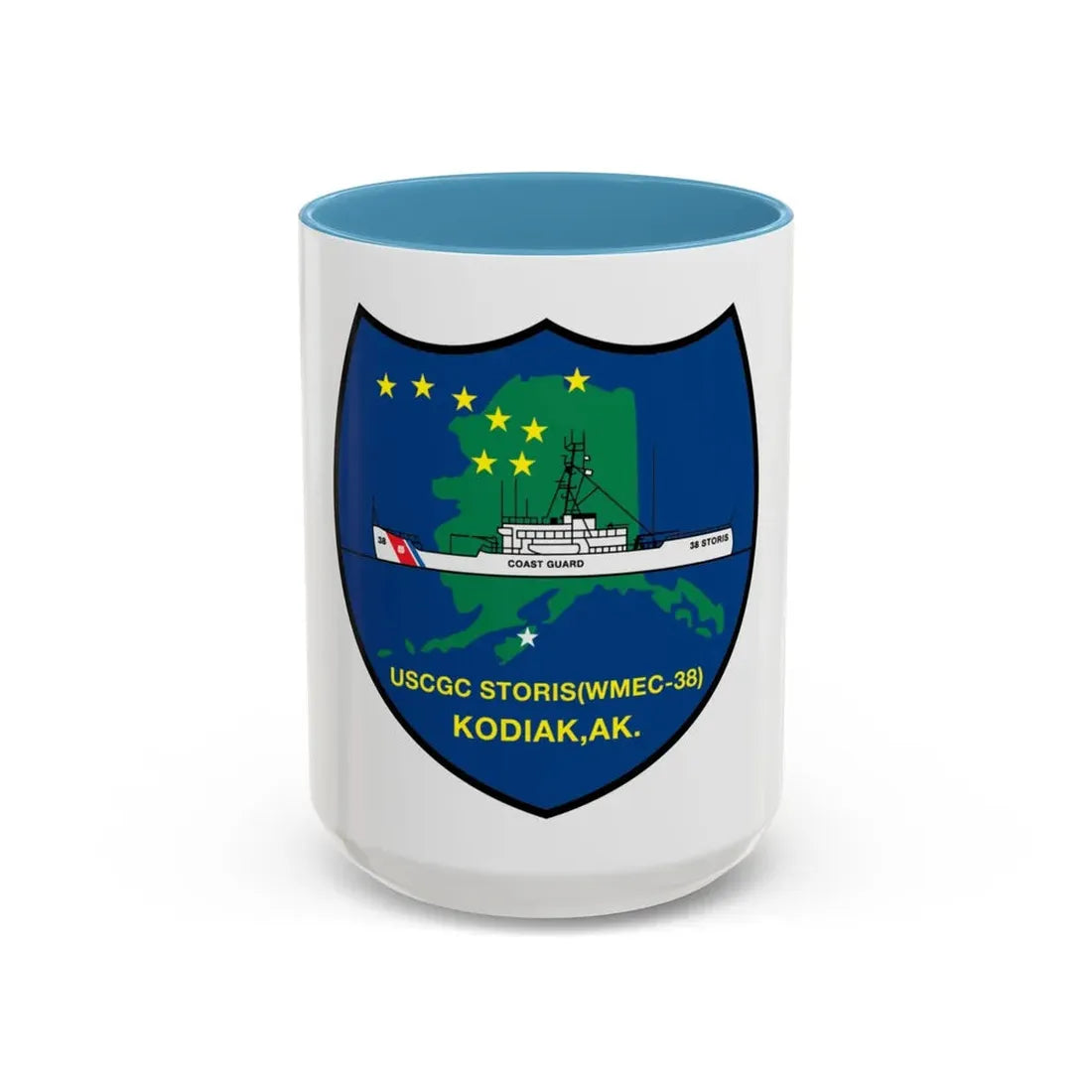 USCGC Storis WMEC 38 (U.S. Coast Guard) Accent Coffee Mug 15oz Light Blue - Go Mug Yourself
