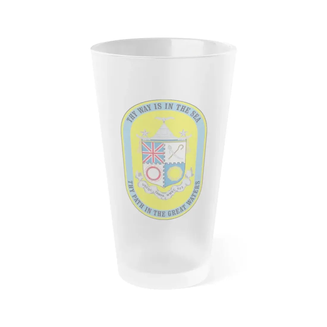 USCGC Tampa WMEC 902 (U.S. Coast Guard) Frosted Pint Glass 16oz Default Title - Go Mug Yourself