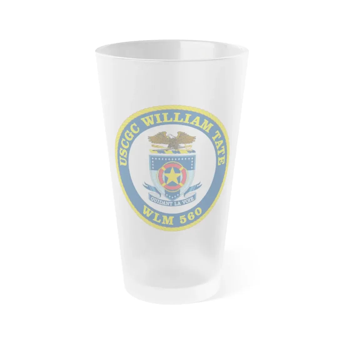 USCGC William Tate WLM 560 (U.S. Coast Guard) Frosted Pint Glass 16oz Default Title - Go Mug Yourself