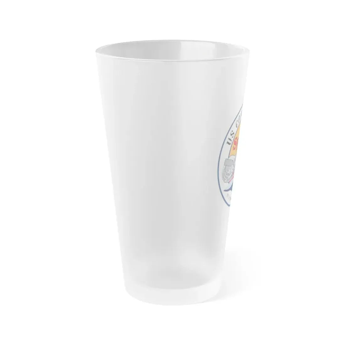 USCGS San Francisco Station (U.S. Coast Guard) Frosted Pint Glass 16oz - Go Mug Yourself