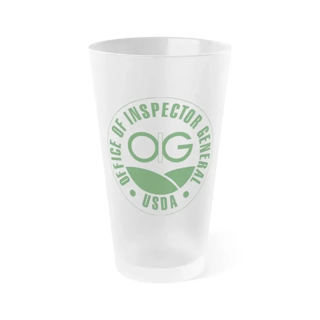USDA Office Of Inspector General - Frosted Pint Glass 16oz 16oz Frosted - Go Mug Yourself