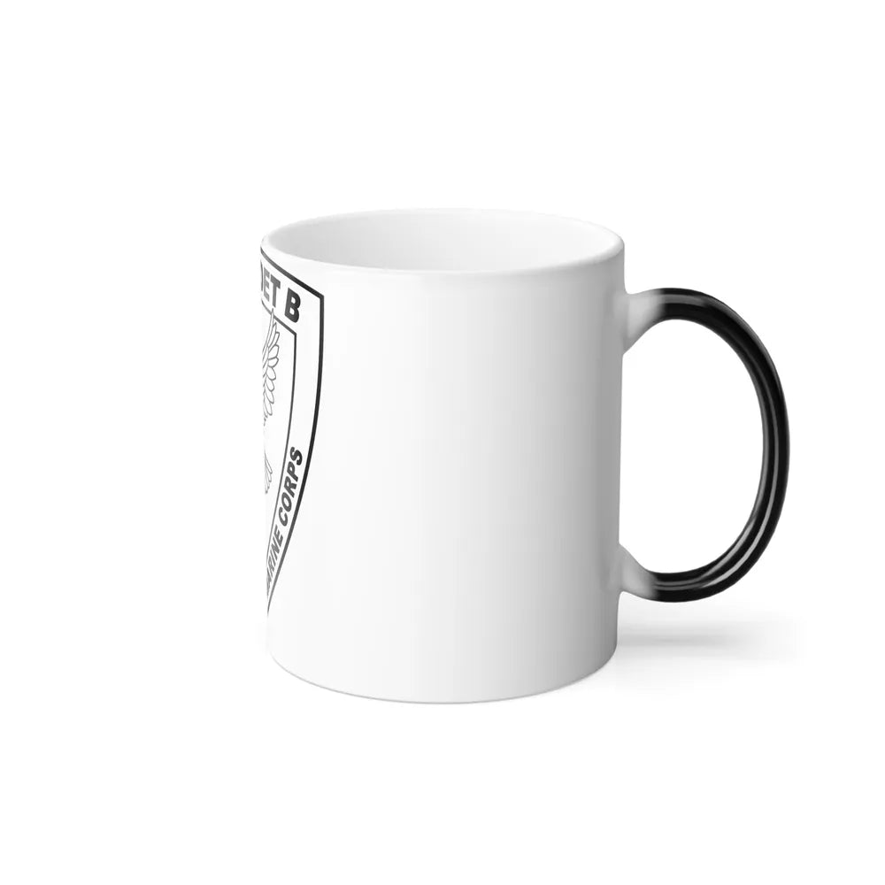 USMC United States Marine Corps MAG 42 DET B BW (USMC) Color Changing Mug 11oz-Go Mug Yourself