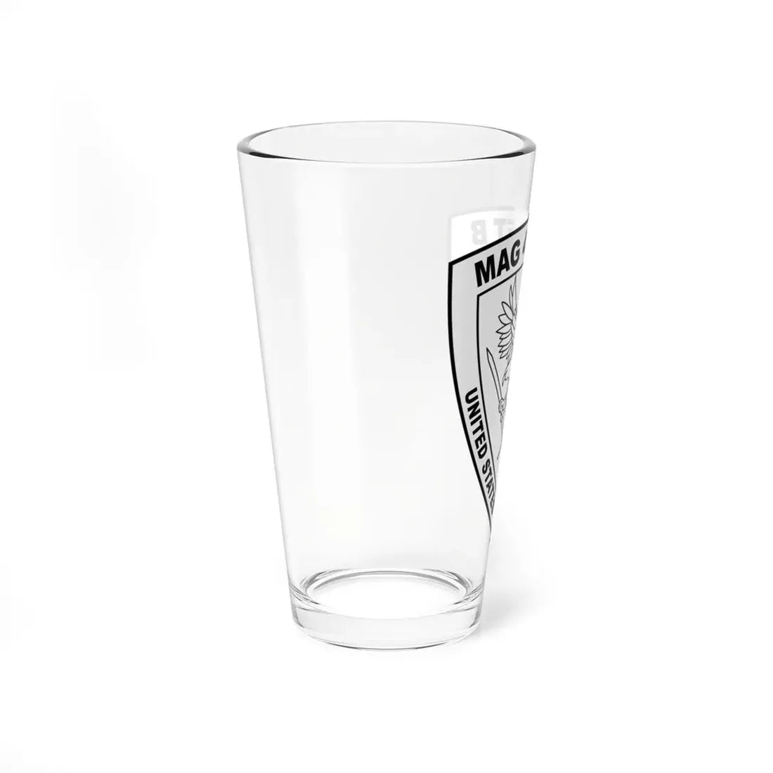 USMC United States Marine Corps MAG 42 DET B BW (USMC) Pint Glass 16oz - Go Mug Yourself
