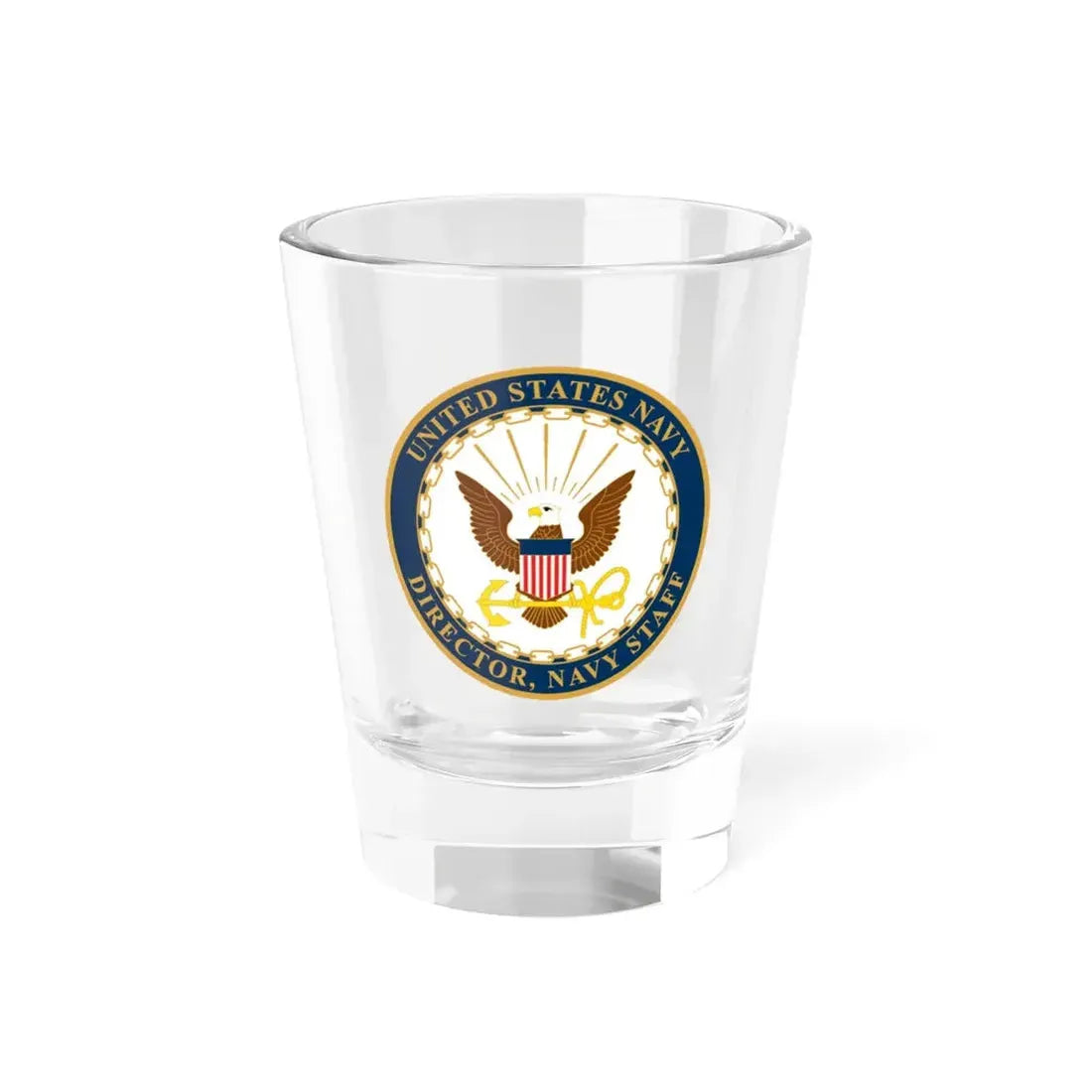 USN DIR NAVY STAFF (U.S. Navy) Shot Glass 1.5oz 1.5oz - Go Mug Yourself