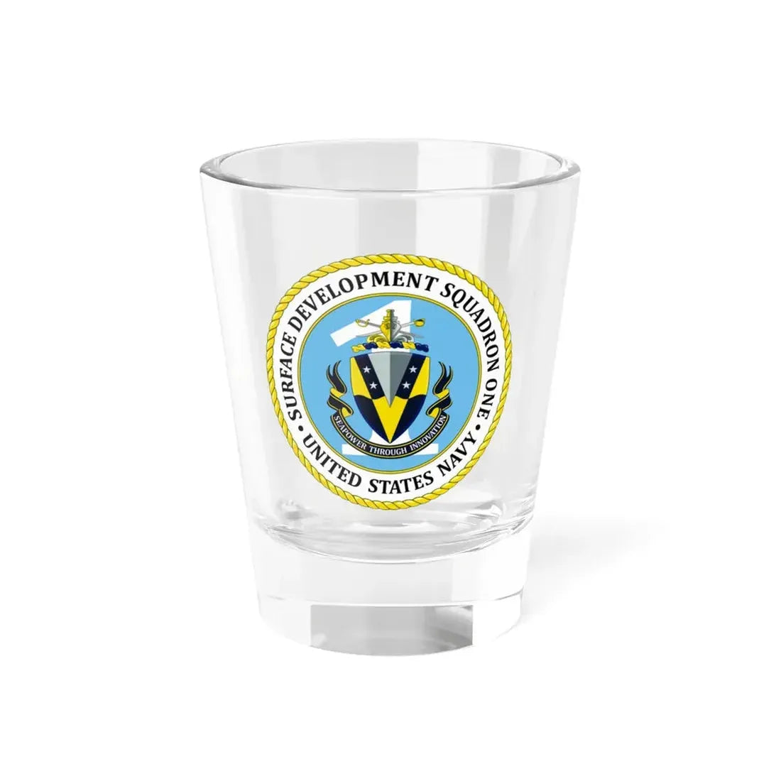 USN Surface Development Squadron One (U.S. Navy) Shot Glass 1.5oz 1.5oz - Go Mug Yourself