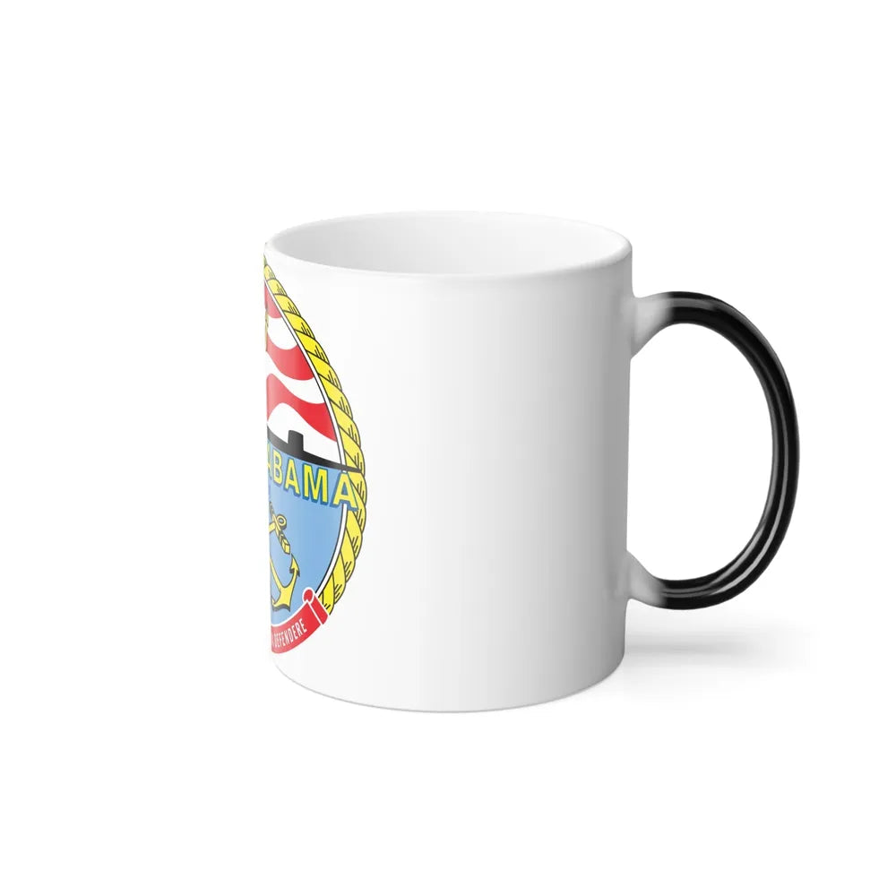 USS Alabama (U.S. Navy) Color Changing Mug 11oz-Go Mug Yourself