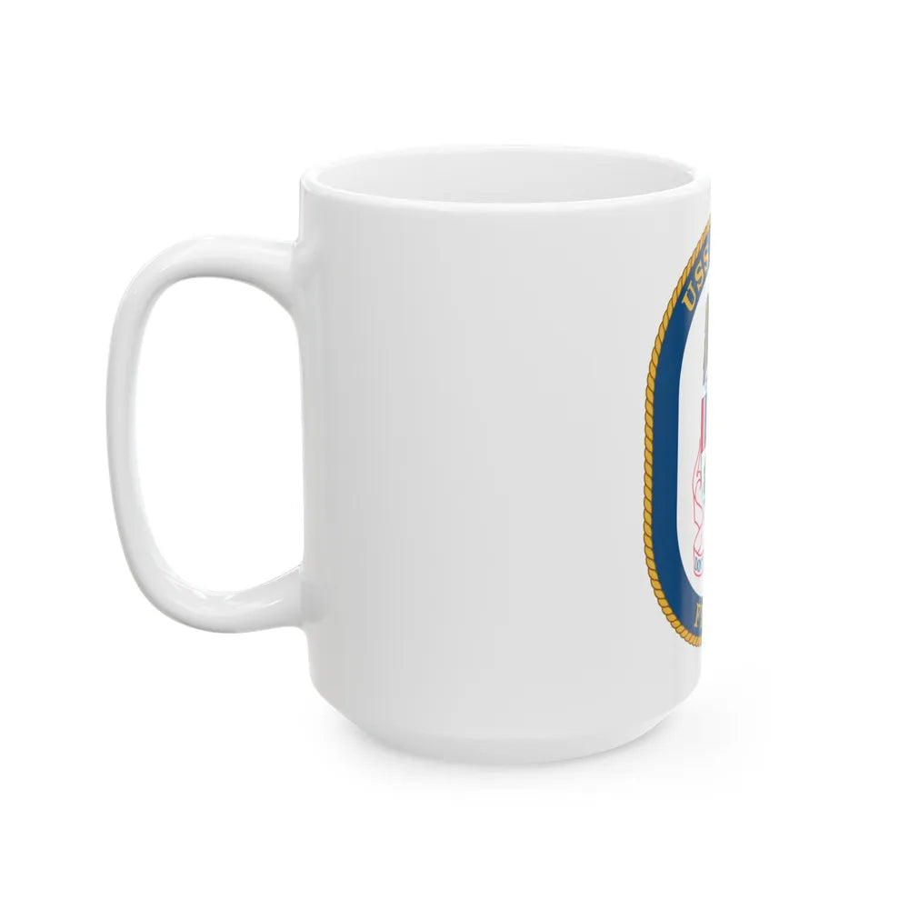 USS Boone FFG 28 (U.S. Navy) White Coffee Mug-Go Mug Yourself