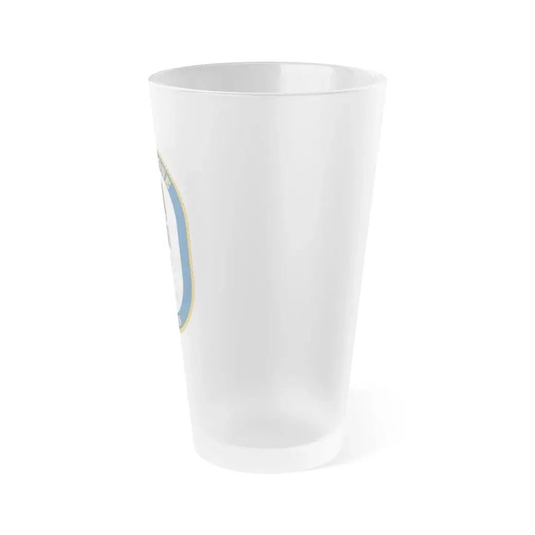 USS Boone FFG 28 (U.S. Navy) Frosted Pint Glass 16oz - Go Mug Yourself