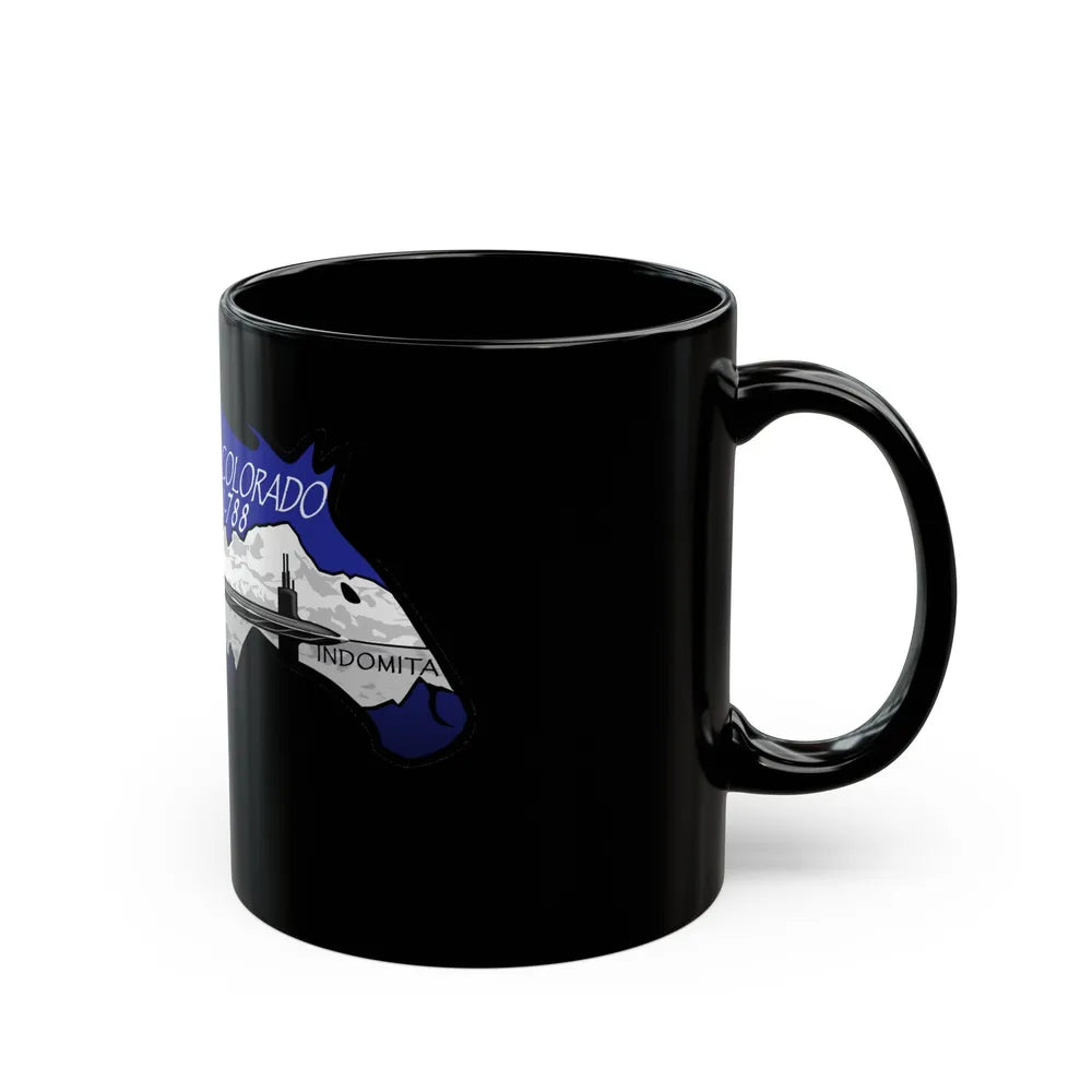 USS Colorado v2 (U.S. Navy) Black Coffee Mug-Go Mug Yourself