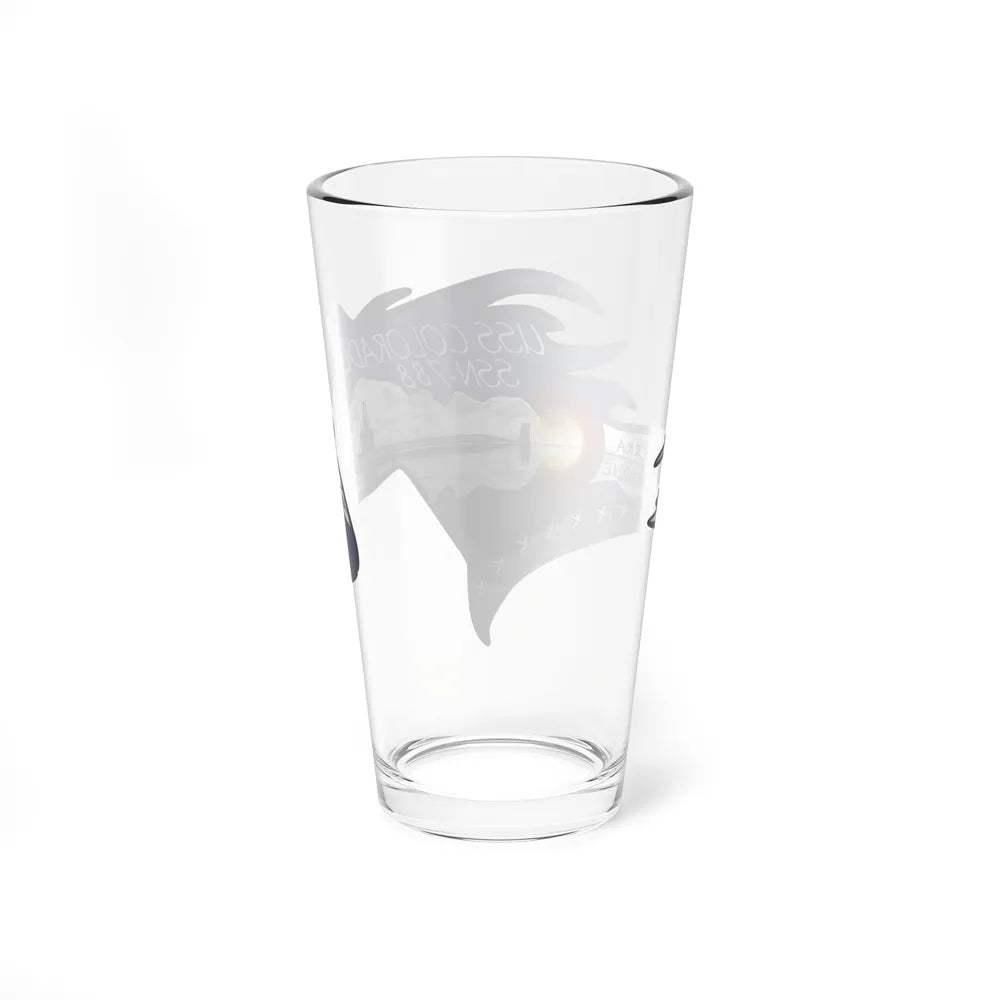 USS Colorado v2 (U.S. Navy) Pint Glass 16oz-Go Mug Yourself