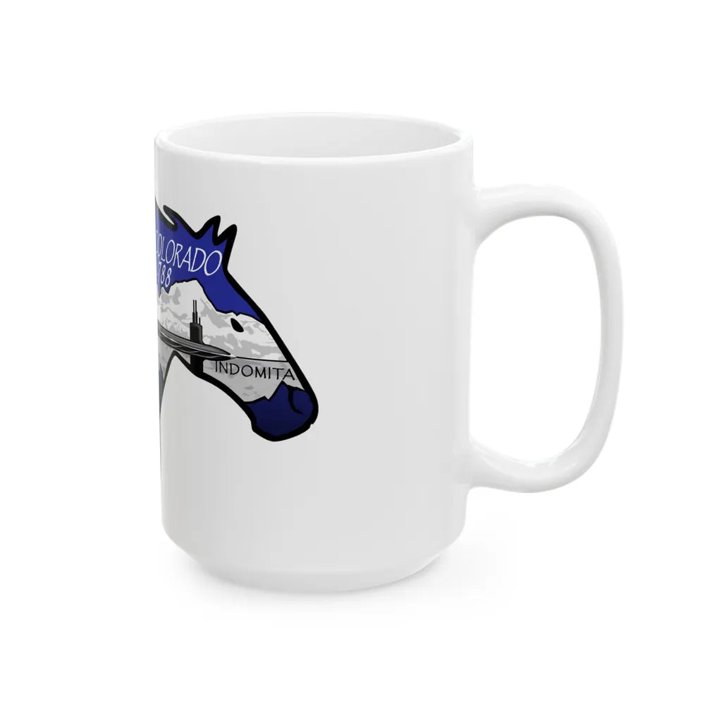 USS Colorado v2 (U.S. Navy) White Coffee Mug-Go Mug Yourself