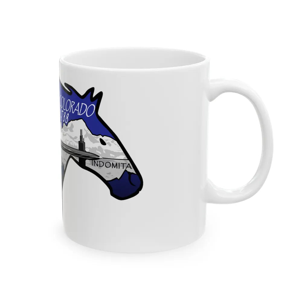 USS Colorado v2 (U.S. Navy) White Coffee Mug-Go Mug Yourself