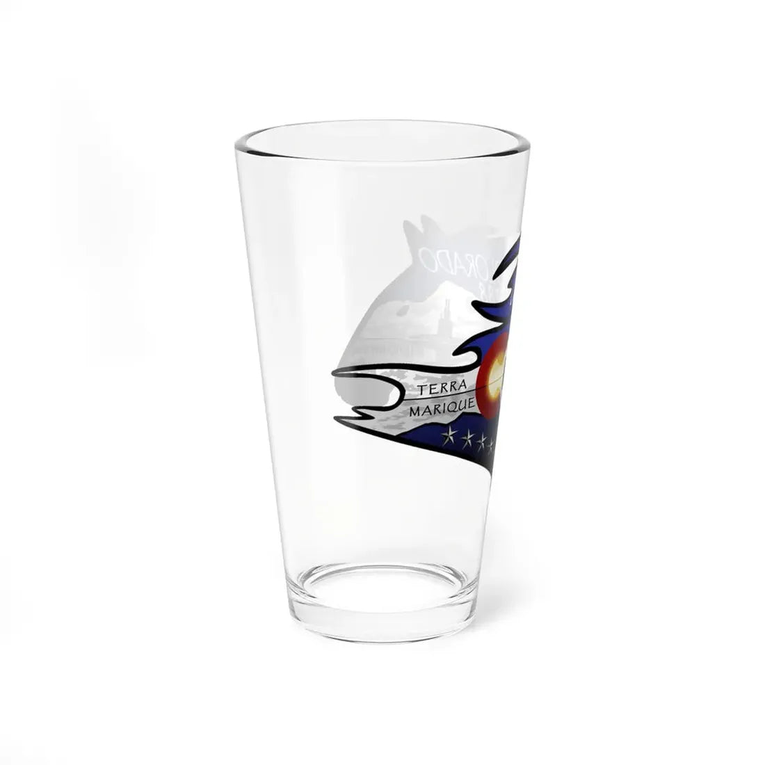USS Colorado v2 (U.S. Navy) Pint Glass 16oz - Go Mug Yourself