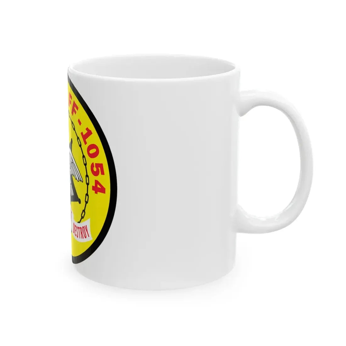 USS Gray FF 1054 Seek Engage Destry (U.S. Navy) White Coffee Mug - Go Mug Yourself