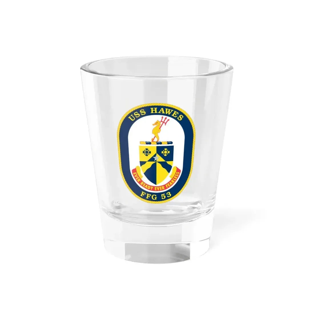USS Hawes FFG 53 (U.S. Navy) Shot Glass 1.5oz 1.5oz - Go Mug Yourself