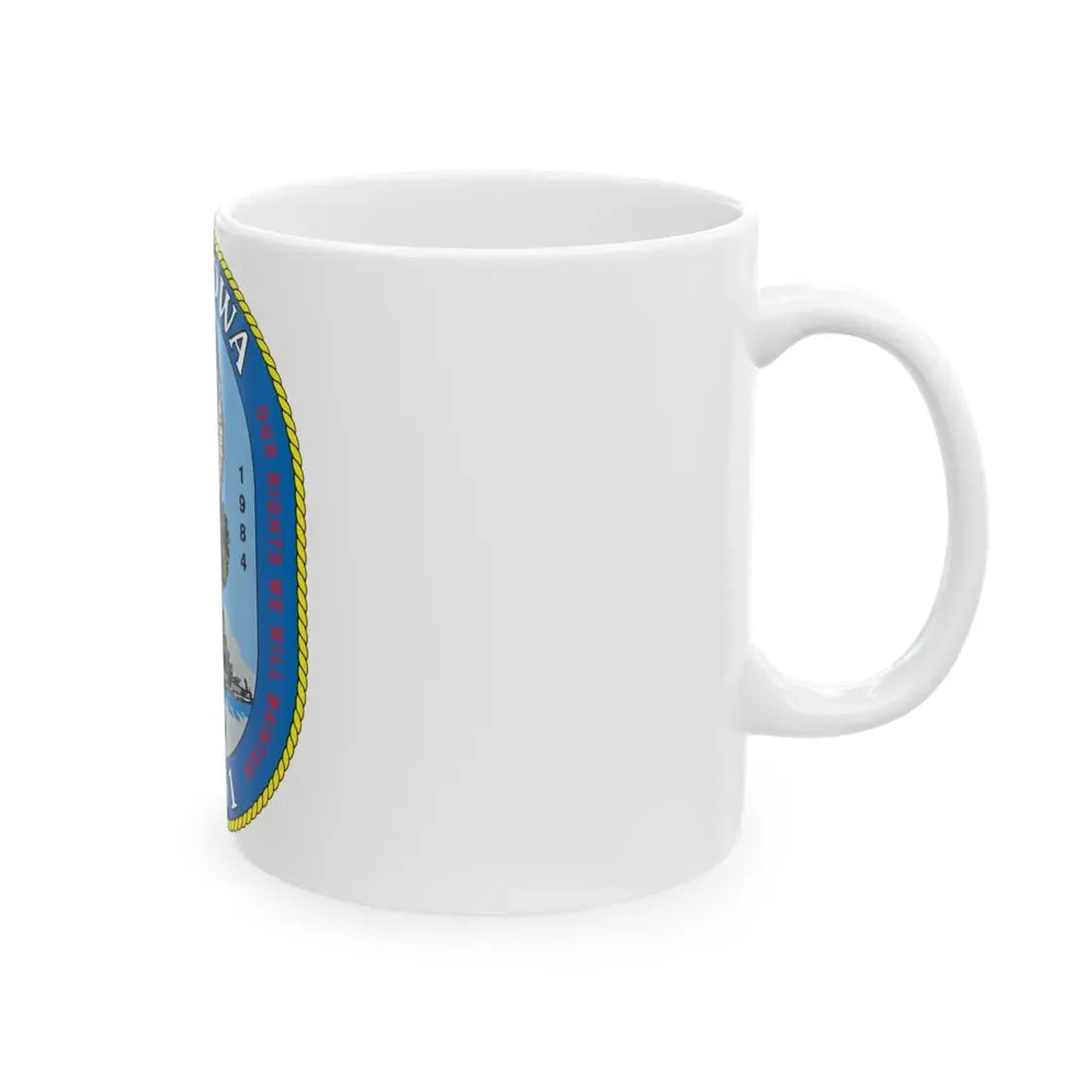 USS Iowa BB 61 (U.S. Navy) White Coffee Mug - Go Mug Yourself