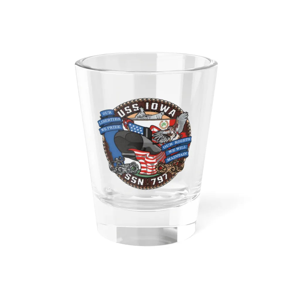 USS IOWA SSN 797 (U.S. Navy) Shot Glass 1.5oz 1.5oz - Go Mug Yourself