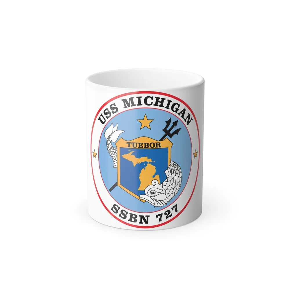 USS Michigan SSBN 727 (U.S. Navy) Color Changing Mug 11oz-11oz-Go Mug Yourself