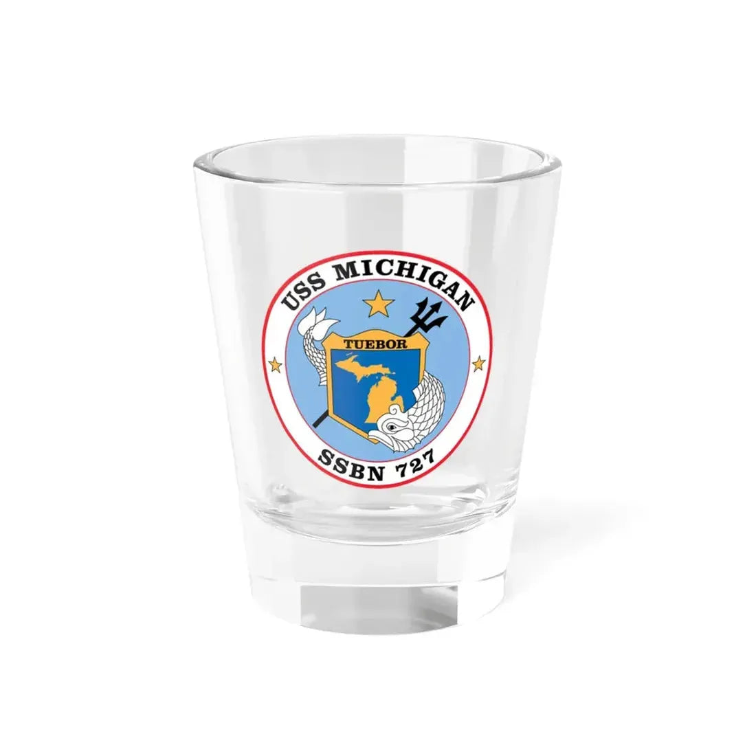USS Michigan SSBN 727 (U.S. Navy) Shot Glass 1.5oz 1.5oz - Go Mug Yourself
