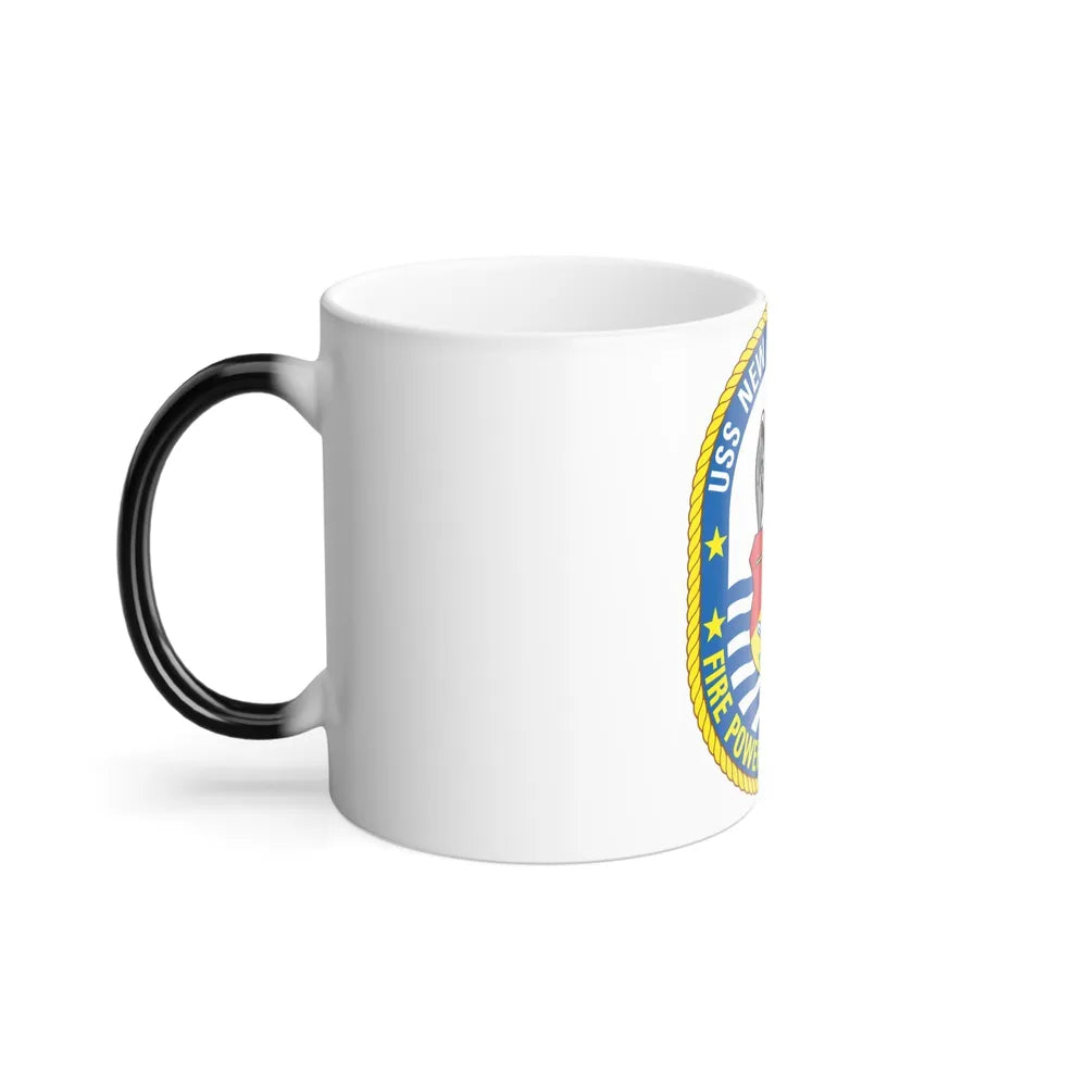 USS New Jersey BB 62 Fire Power For Freedom (U.S. Navy) Color Changing Mug 11oz-Go Mug Yourself