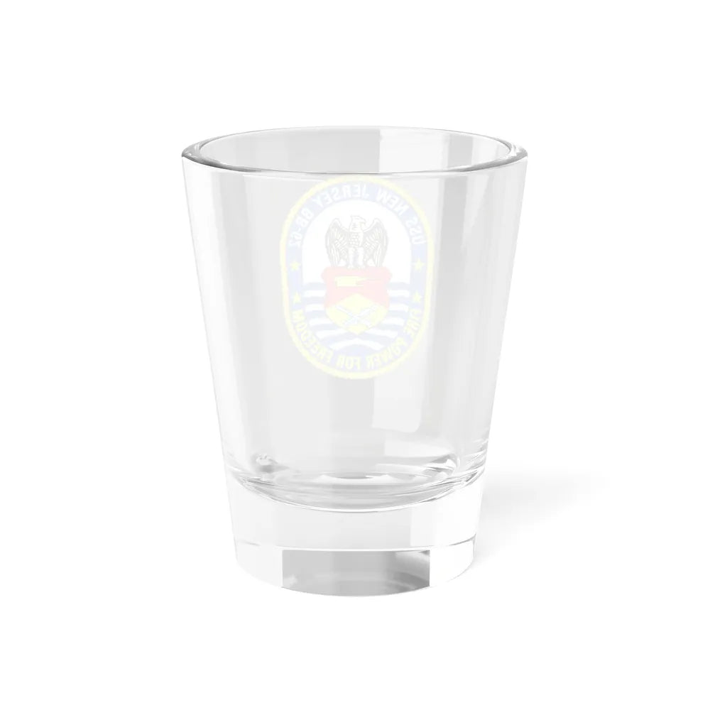 USS New Jersey BB 62 Fire Power For Freedom (U.S. Navy) Shot Glass 1.5oz - Go Mug Yourself