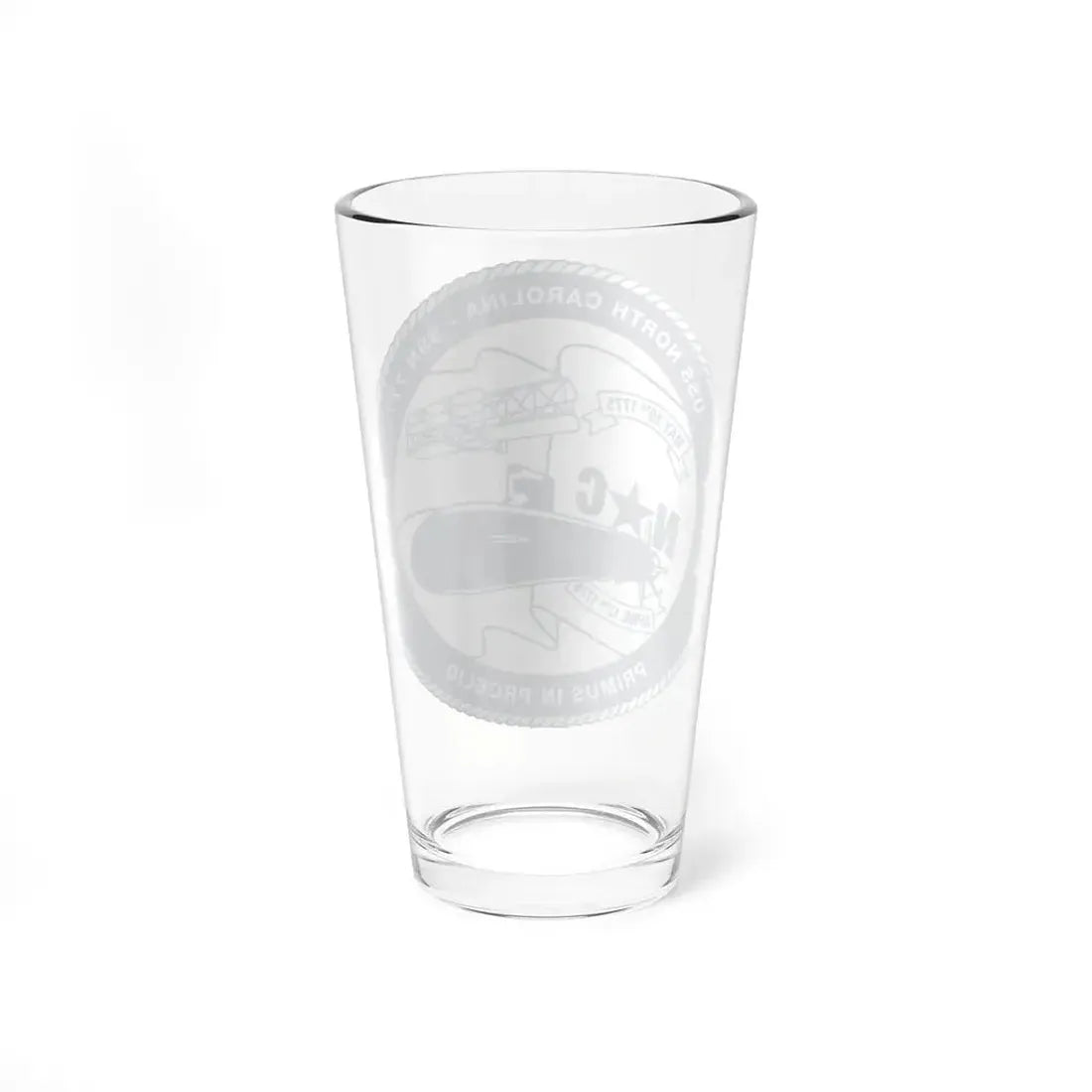 USS North Carolina SSN 777 (U.S. Coast Guard) Pint Glass 16oz - Go Mug Yourself