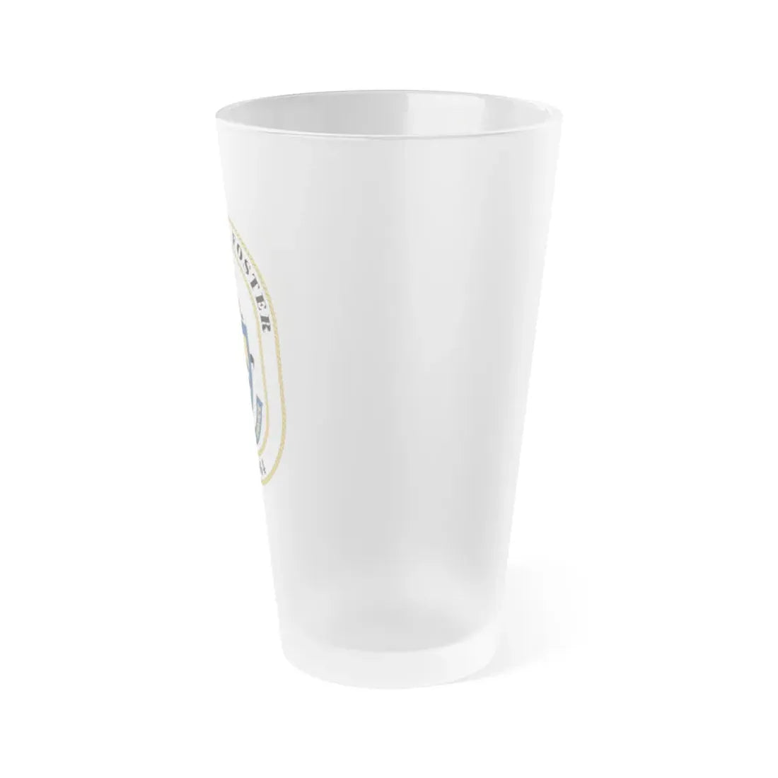 USS PAul F Foster DD 964 (U.S. Navy) Frosted Pint Glass 16oz - Go Mug Yourself