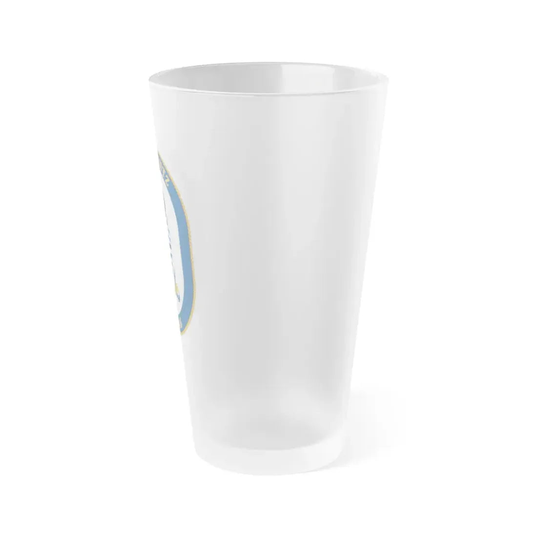 USS Rentz FFG 46 (U.S. Navy) Frosted Pint Glass 16oz - Go Mug Yourself