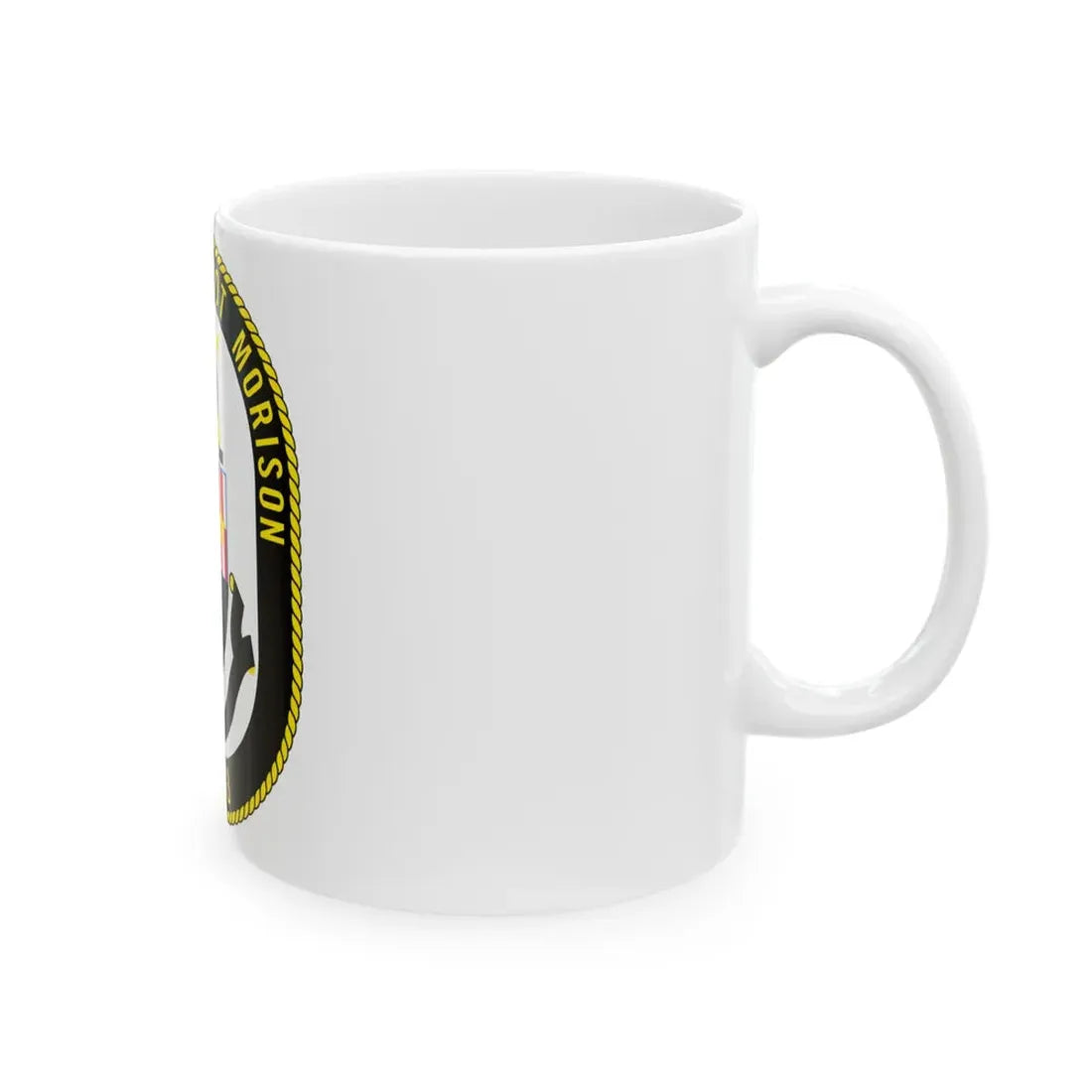 USS Samuel Elliot Morison FFG 13 (U.S. Navy) White Coffee Mug - Go Mug Yourself