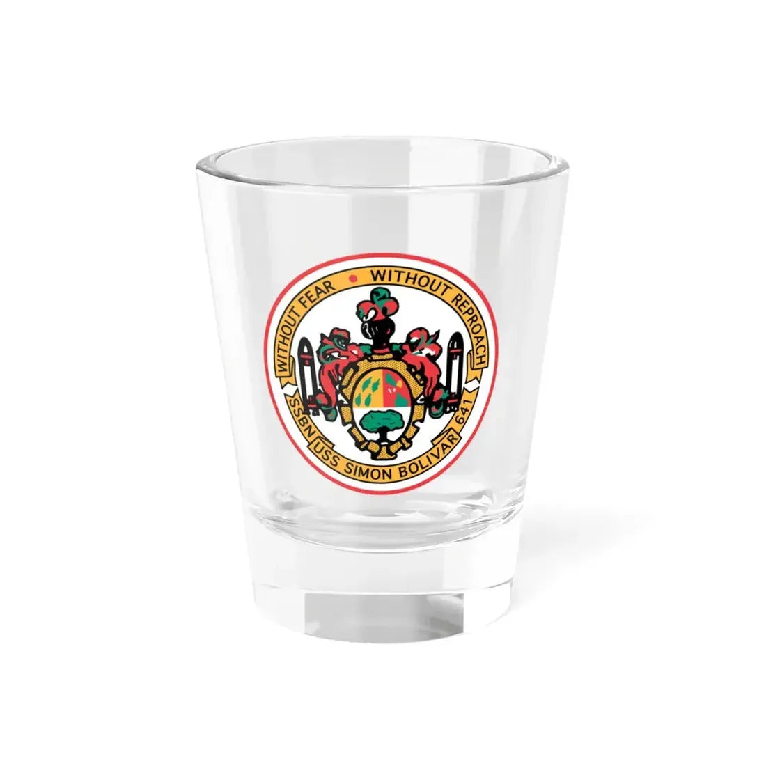 USS Simon Bolivar SSBN 641 (U.S. Navy) Shot Glass 1.5oz 1.5oz - Go Mug Yourself
