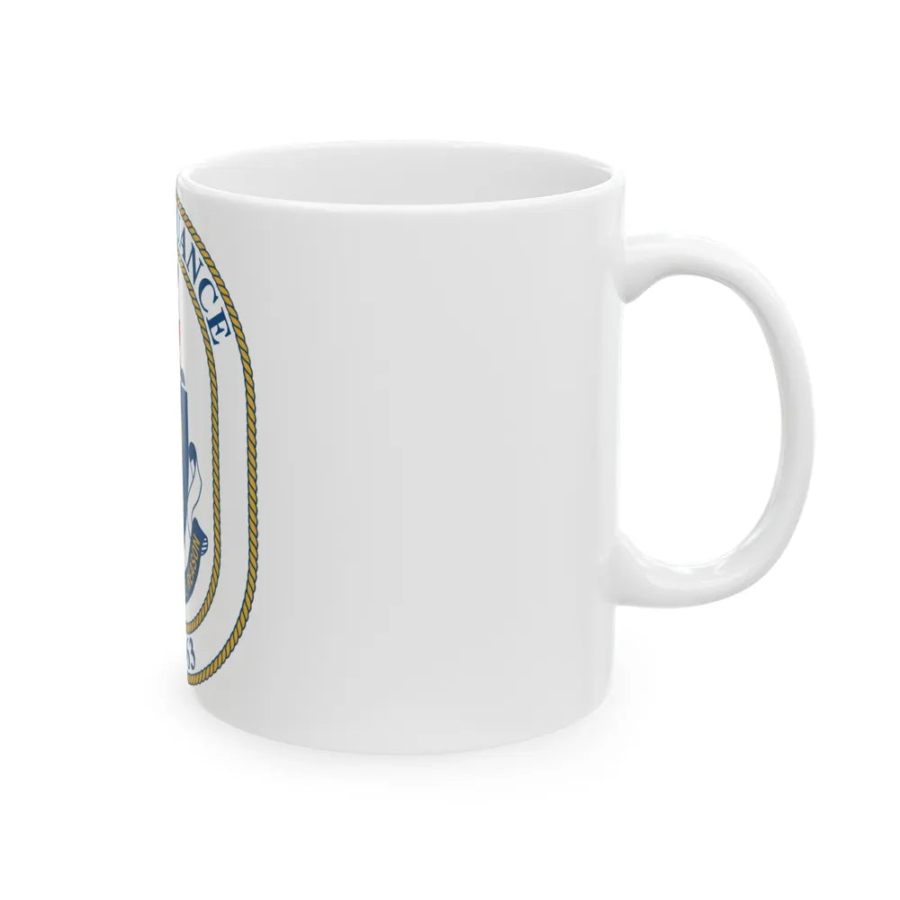 USS Spruance DD 963 (U.S. Navy) White Coffee Mug-Go Mug Yourself