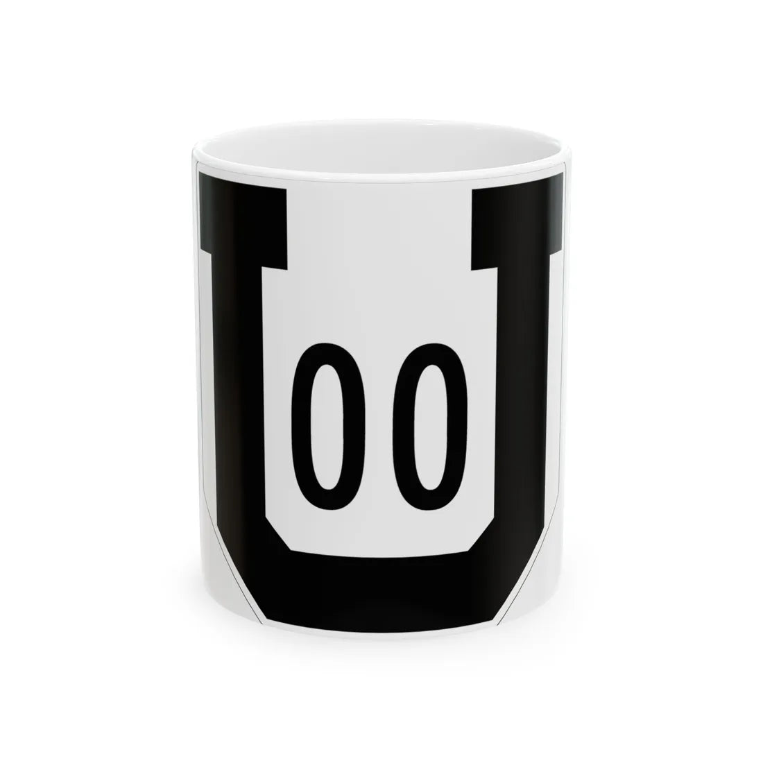 Utah 00 1954 template (Utah) (Road Sign) White Coffee Mug 11oz - Go Mug Yourself