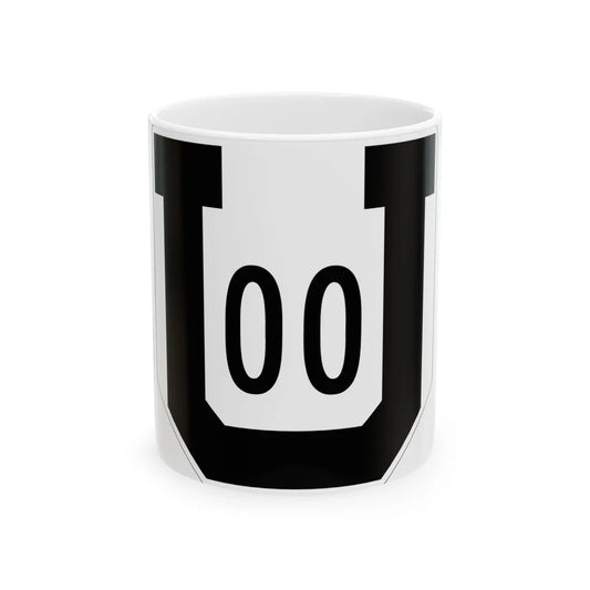 Utah 00 1954 template (Utah) (Road Sign) White Coffee Mug 11oz - Go Mug Yourself