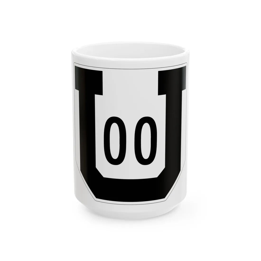 Utah 00 1954 template (Utah) (Road Sign) White Coffee Mug 15oz - Go Mug Yourself