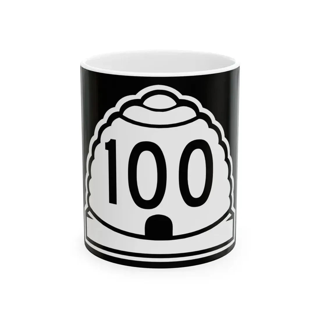 Utah 100 (Utah) (Road Sign) White Coffee Mug 11oz - Go Mug Yourself