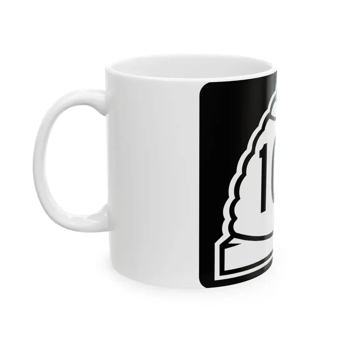 Utah 100 (Utah) (Road Sign) White Coffee Mug - Go Mug Yourself
