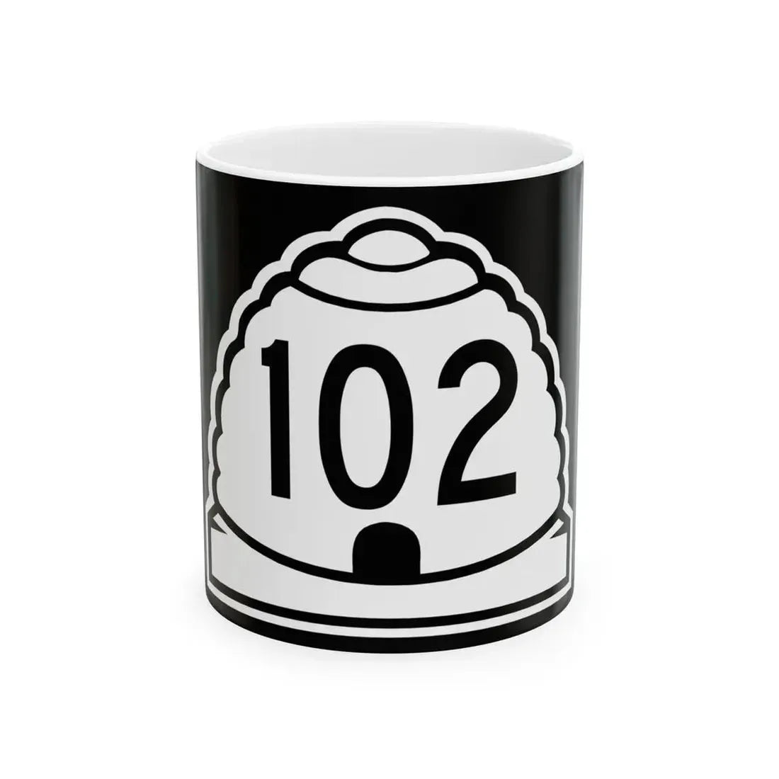 Utah 102 (Utah) (Road Sign) White Coffee Mug 11oz - Go Mug Yourself