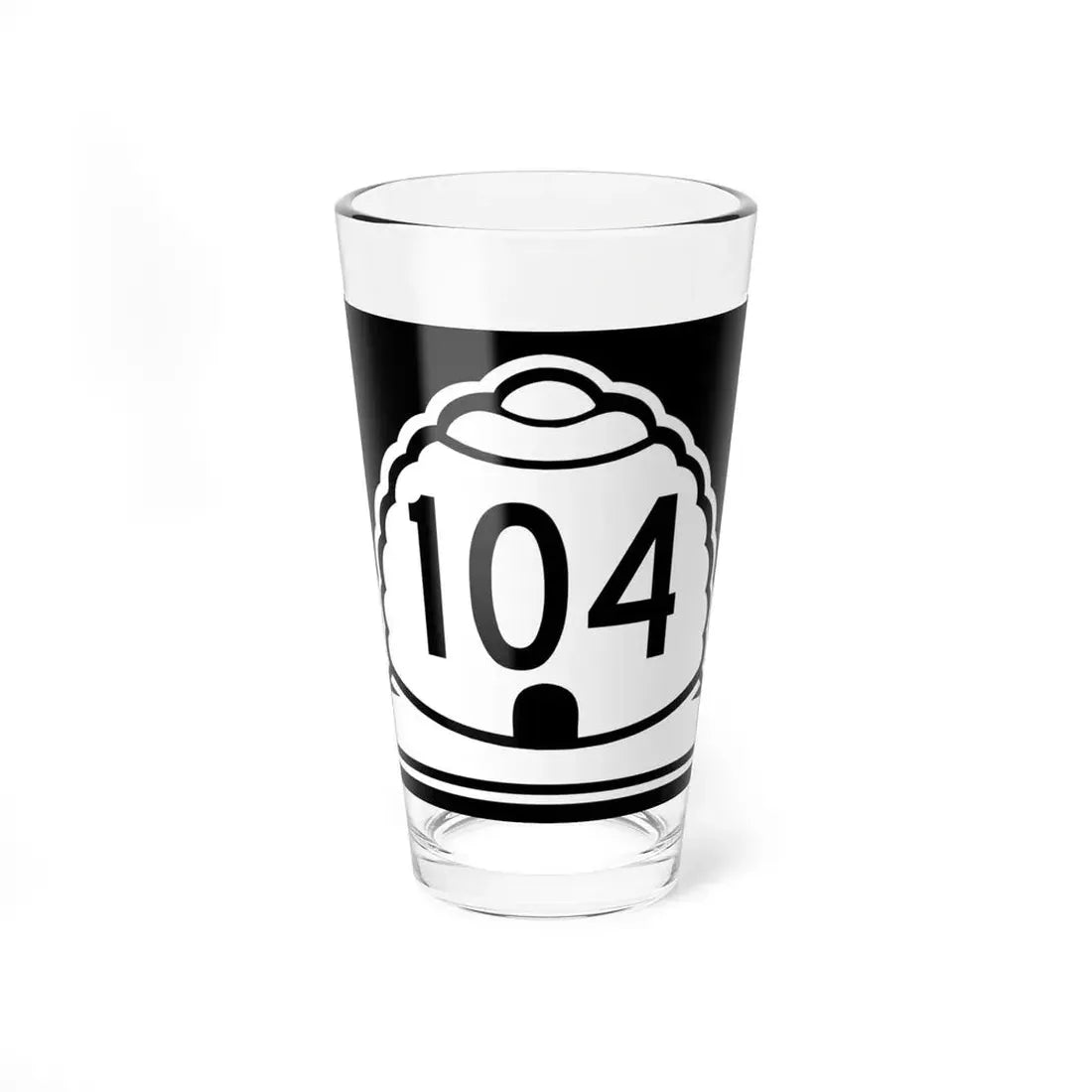 Utah 104 (Utah) (Road Sign) Pint Glss 16oz 16oz - Go Mug Yourself
