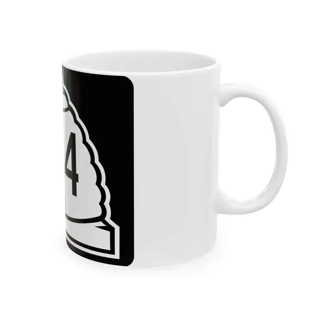 Utah 104 (Utah) (Road Sign) White Coffee Mug - Go Mug Yourself