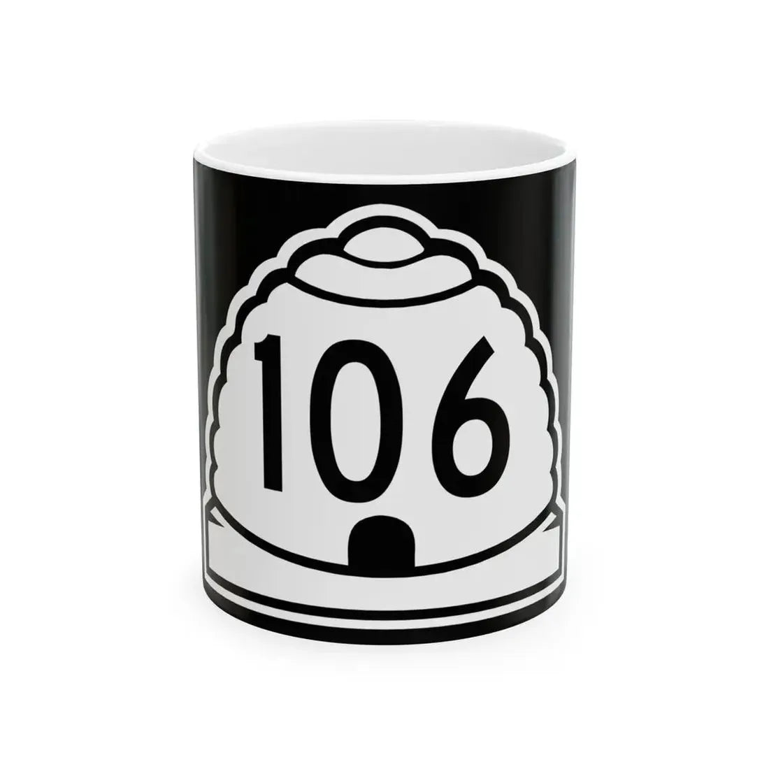 Utah 106 (Utah) (Road Sign) White Coffee Mug 11oz - Go Mug Yourself