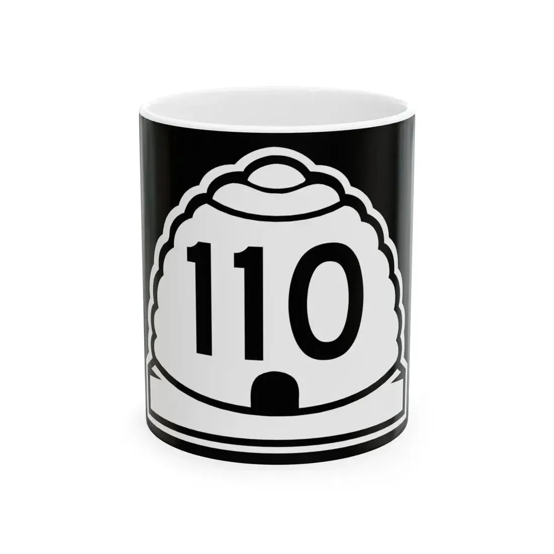Utah 110 (Utah) (Road Sign) White Coffee Mug 11oz - Go Mug Yourself