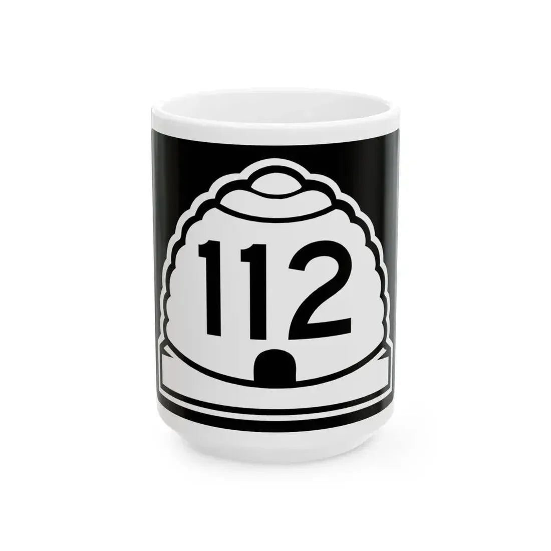 Utah 112 (Utah) (Road Sign) White Coffee Mug 15oz - Go Mug Yourself